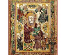 Printed Icon of Book of Kells "The Virgin and Child"
