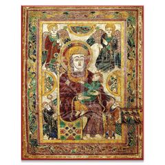 Printed Icon of Book of Kells "The Virgin and Child"