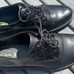 Clarks Black Lace Flats - Size UK 7 / EU41