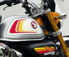 Honda Monkey Z125 Retro Airbox and Tank Decals / Sticker Kit for Both Sides