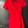 Red Mini Skort Dress Image 2