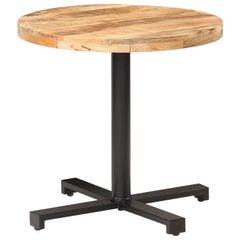 Bistro Table Round 80x75 cm Rough Mango Wooda