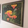 Large Framed Original Painting - Vibrant California Poppies (Signed) Image 6