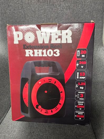 POWER RH103 20m Extension Cable Reel Brand New