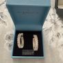 Newbridge silver CZ hoop earrings Image 4