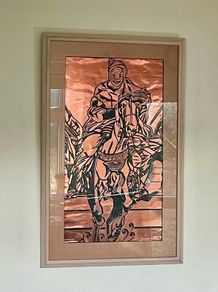 Impressive Decorative Work of Art by David H Dale Titled DURBAR Happy Horseman