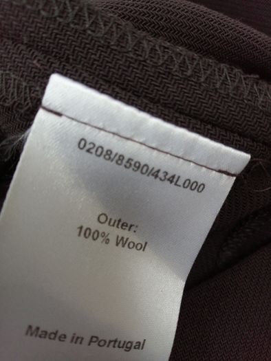 Hobbs Brown 100% Wool Trousers