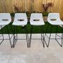 Set of 4 Kave Home Zahara Beige Bar Stools Image 10
