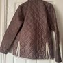 Vintage Lavenham Quilted Jacket - Light Brown + Cream Corduroy - Made In England - Size 16 Image 2