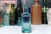 18 - Antique Victorian Sea Glass Bottle Small