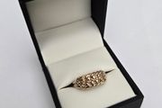 Vintage 9ct Yellow Gold Keeper Ring