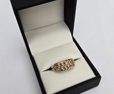 Vintage 9ct Yellow Gold Keeper Ring