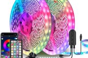 LED Strip Lights 20M Ultra-Long LED Lights Strip Music Sync, App Control with Remote, 600LEDs RGB LED Lights for Bedroom, DIY Color Options LED Tape Lights for Bedroom Ceiling Under The Cabinet [Energy Class A+]