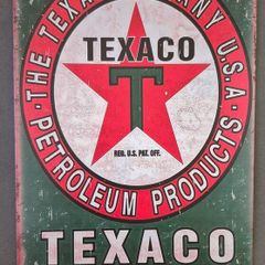 Vintage Style  Metal Sign. Texaco Oil Company.