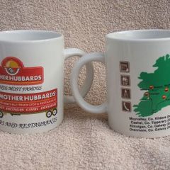 MOTHER HUBBARDS (truck stop & restaurants) - a pair of merchandise/souvenir mugs (c.1990s)
