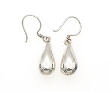925 Vintage Sterling Silver Teardrop Earrings