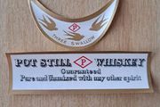 Vintage neck and footer John Power &amp; Son whiskey bottle vintage labels No2