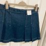 New marks and Spencer's denim pleated mini skirt Image 2
