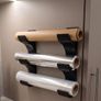 Wall-Mounted Kitchen Roll Organiser 3 Roll Holder Image 3