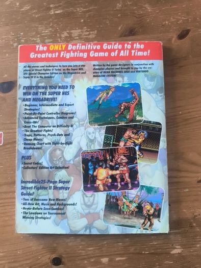 Street Fighter II 2 Expert Players Handbook Super NES Sega Megadrive RARE