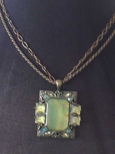 Vintage Pendant and Drop Earrings
