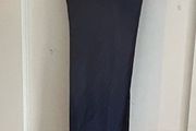 Brand New ASOS design Navy Satin Cowl Neck Maxi Dress UK 16