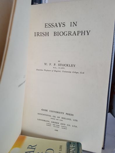 Essays in Irish Biography by W. F. P. Stockley (LP184)