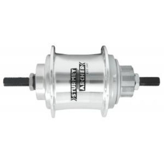 Sturmey Archer 3 Speed Fixed Sprocket Hub With Bar-End Shifter - Less Sprocket