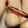 18k Vermeil Sterling Silver Ruby Ring Image 8