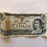 1973 Canadian One Dollar Bill Bank Of Canada Image 3