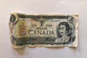 1973 Canadian One Dollar Bill Bank Of Canada