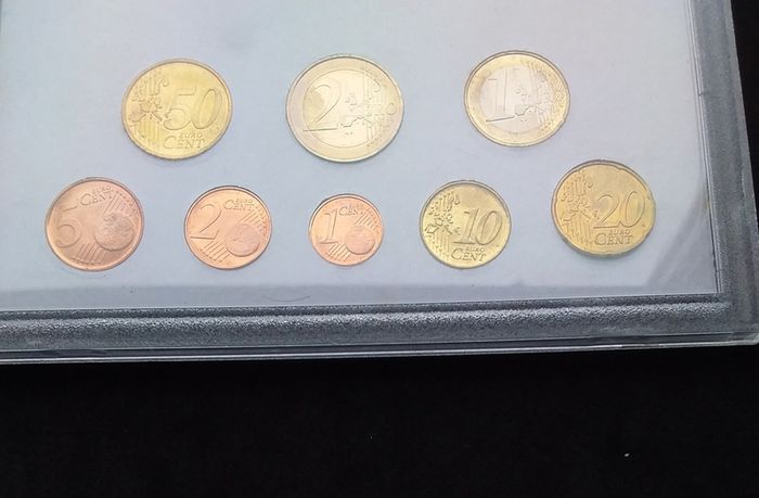 Netherlands 2003 Euro Coin Set - Complete 8-Coin Brilliant Uncirculated (BU) Set In Display Case