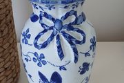 Blue and White Regency Ironstone Vase