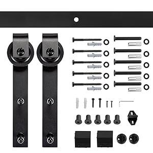 4 ft / 122 cm Sliding Barn Door Kit Set