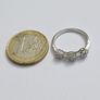 Brand New 18ct White Gold Triple Flower Cluster Diamond Ring Image 10