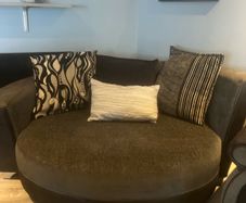 Black Cuddler & 4 Seater reduced to 100 collection asap