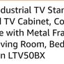 TV Stand VASAGLE Industrial TV Stand, Lengthened TV Cabinet, Console, Coffee Table with Metal Frame, Wood Grain, for Living Room, Bedroom, Rustic Brown LTV50BX Image 9