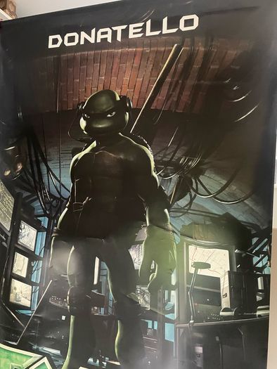 Giant TMNT Donatello 2007 Rare Cinema Display Vinyl Poster 2.4x1.5m
