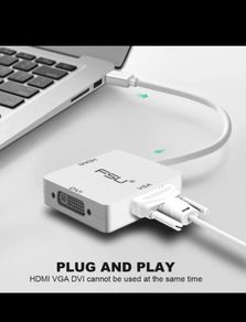 3 In 1 Mini DisplayPort To HDMI/DVI/VGA Display Port Cable Adapter