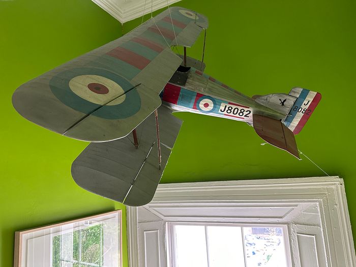 Scale model WW1 biplane