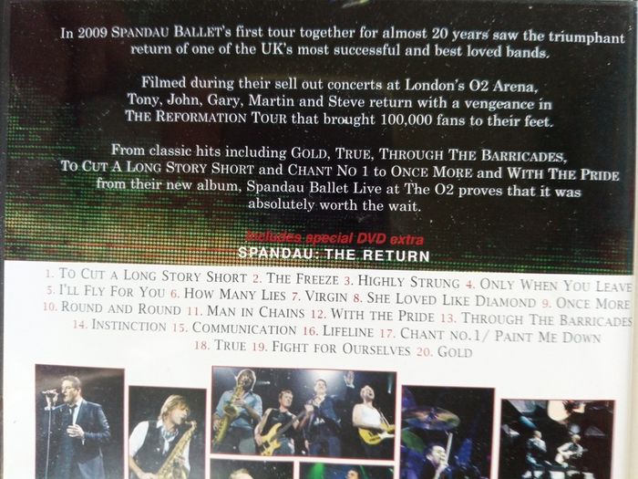 Spandau Ballet [2009] The Reformation Tour 2009: Live At The O2 [Music DVD]
