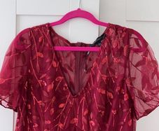 red formal dress