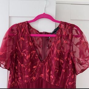 red formal dress