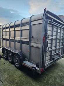 Tri-axel cattle trailer 14 ft