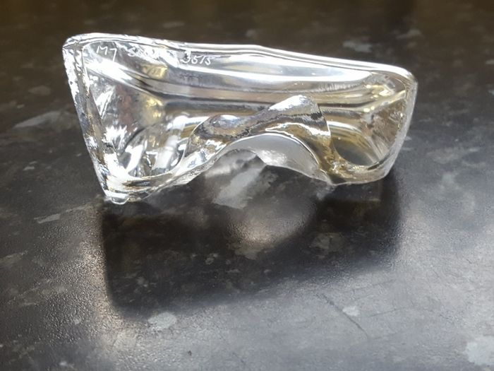Mats Jonasson Glass Chick Paperweight