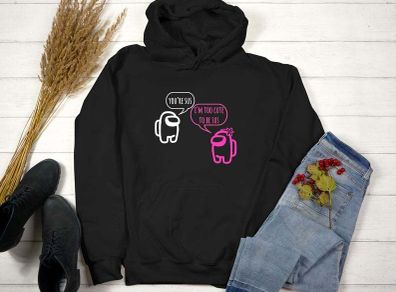 Among Us Sweatshirt, Too cute to be sus Sweatshirt, Among us Hoodie, Youth hoodies,Gamer Shirt,Gaming Shirt,Among Us Tee, Video Game Shirt