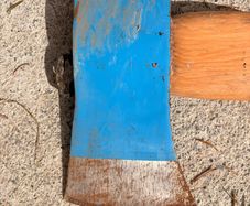 axe wood cutting