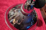 Unused metal pendant light