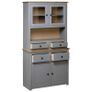 Highboard Grey 93x40.5x180 cm Solid Pine Panama Range Image 4