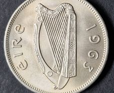 Ireland 1963 Florin Unc coin